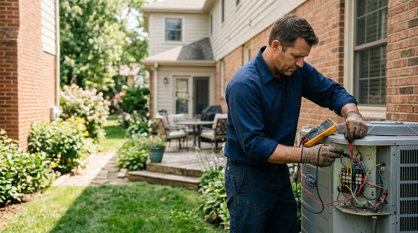 HVAC technician working near Decatur, OH
